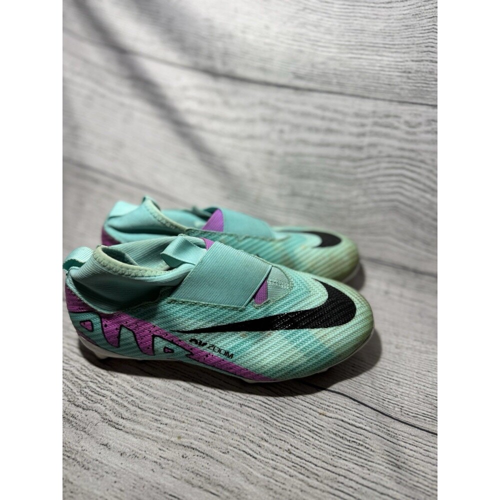 Nike Jr Mercurial Zoom Vapor 15 Academy Soccer Shoes Blue DJ5619-300 Youth 3.5Y